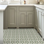 Indoor Vinyl Tiles Flower Pattern Peel and Stick Waterproof Square Vinyl Tile
