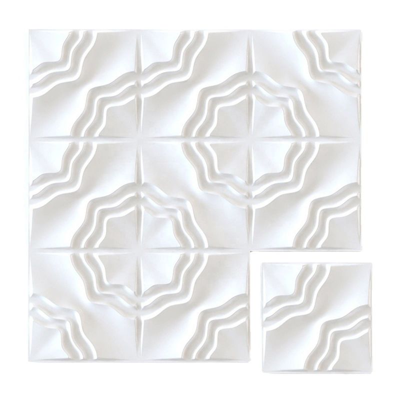 Modern square wall panel Peel and stick texture pattern wall covering