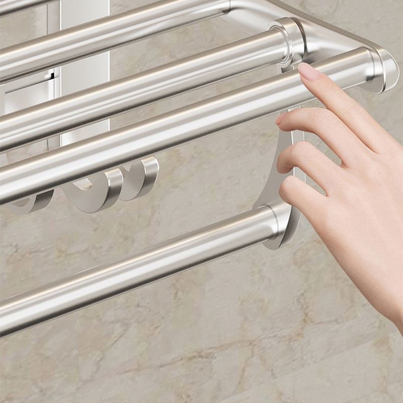 Modern Polished Chrome Bathroom Accessories Set Bath Shelf/Towel Holder/Paper Holder included