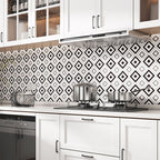 Single Tile Remove and Stick Back Wall Contemporary Kitchen Paper