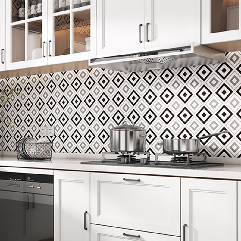 Single Tile Remove and Stick Back Wall Contemporary Kitchen Paper