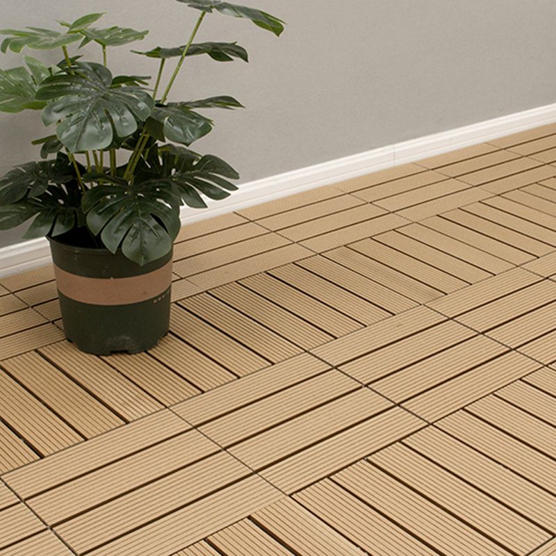 Traditional Floor Tiles Solid Color Click-Lock Flooring Tiles