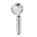 Contemporary 3 Jet Shower Head Adjustable Spray Pattern Rotatable Handheld Shower