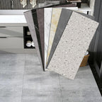 Peel and Stick Vinyl Floor Low Gloss Vinyl Floor with Marble Look