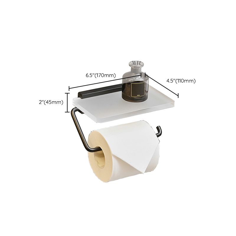 Metal and acrylic bathroom accessories as a single piece or in a set in black