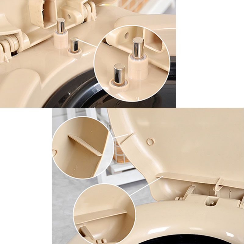 Modern Plastic Floor-Mounted Toilet Bowl with Seat for the Bathroom