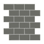 Peel and Stick Tiles Rectangular Stain Resistant PVC Subway Peel and Stick Tiles for the Kitchen