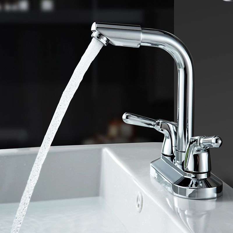 2-Handle Modern Vessel Sink Faucet Three-Way Bathroom Faucet