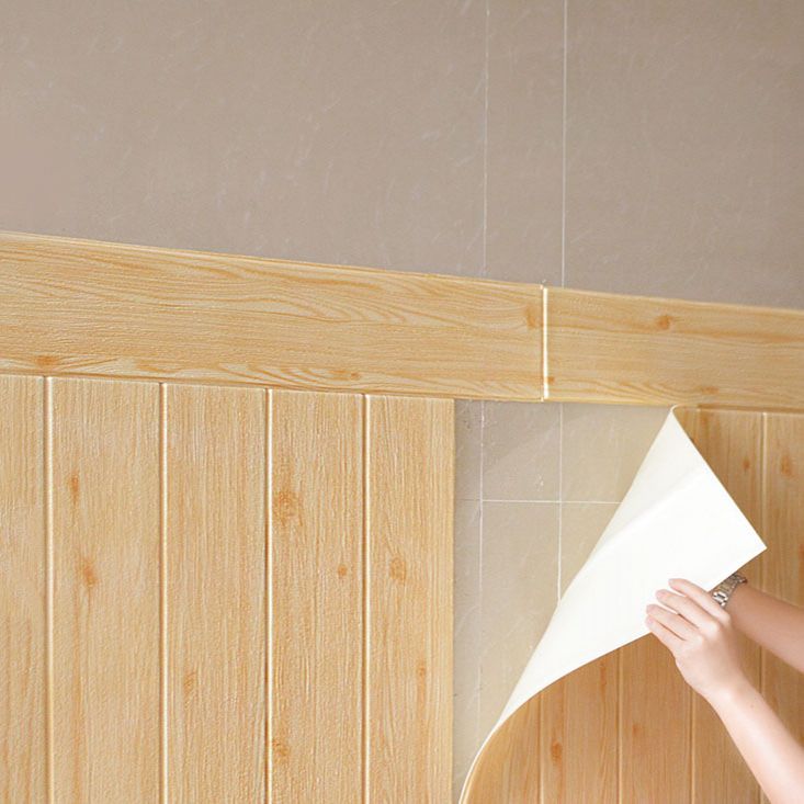 Polygon Peel and Stick Back Wall Tile PVC Wood Peel and Stick Tile