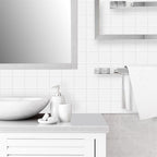 PVC Subway Tile Wallpaper Waterproof Peel and Stick Splashback Tile