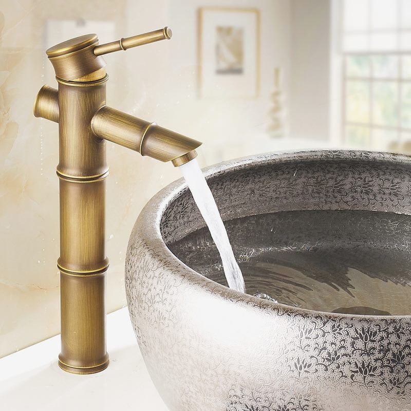 A hole water tap country sink bathroom faucet with single lever handle