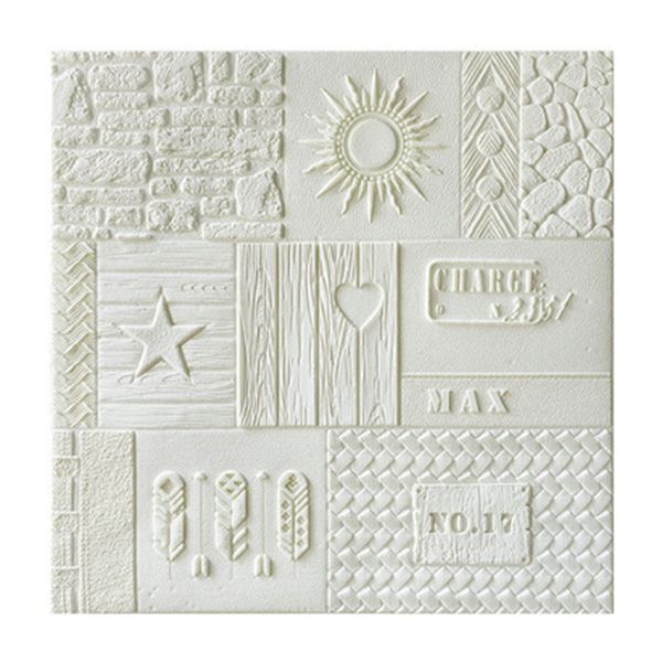 Peel and Stick Wall Ceiling 3D Embossed Wall Covering with Waterproof
