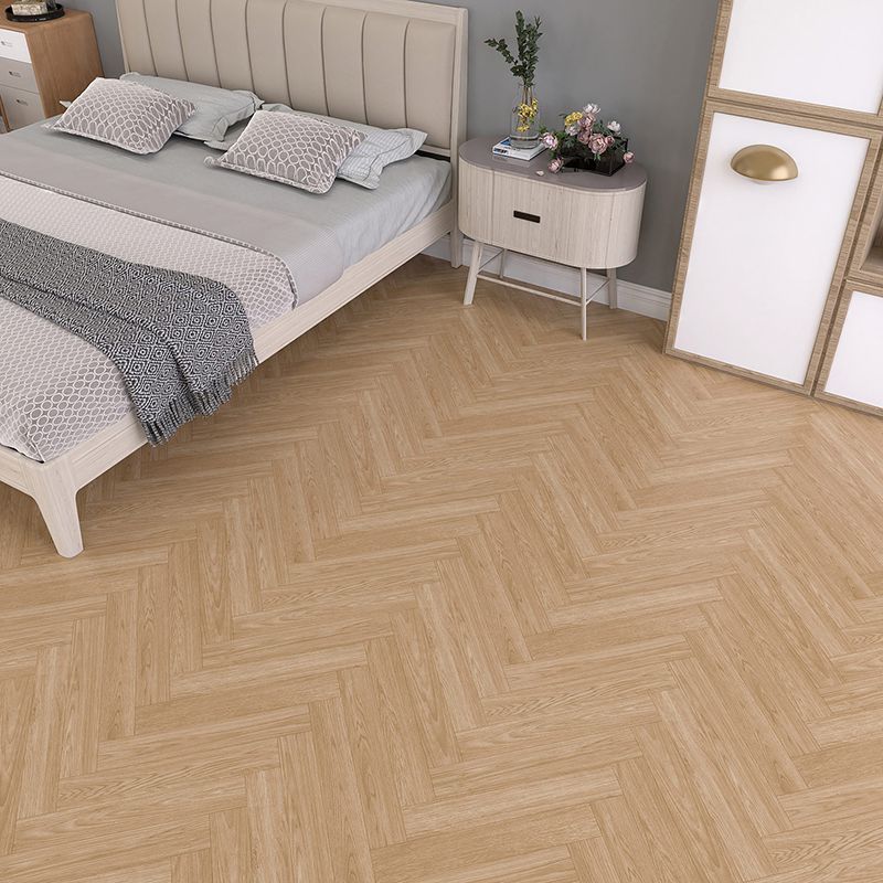 Scratch-resistant plastic floor Rectangular fabric look square edge floor