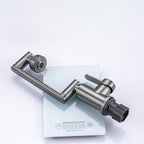 Contemporary Centerset Faucet Lever Handles Low Arc Stainless Steel Faucet