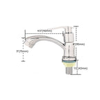 Modern Bathroom Faucet Chrome Knob Handle with Water Hose Basin Faucet