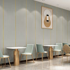 Classic simple wall covering for peeling off and attaching, stain-resistant for the living room