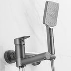 Wall-mounted metal bathtub faucet low arch single lever bathtub faucet trim