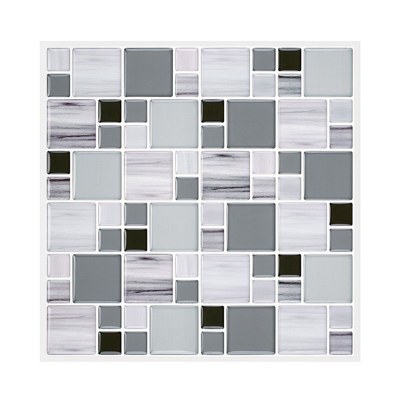 Wall tiles paste wallpaper Floral check pattern wallpaper tile