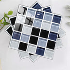 Square Peel and Stick Tile Grid Mosaic Tiles Interior Wallpaper
