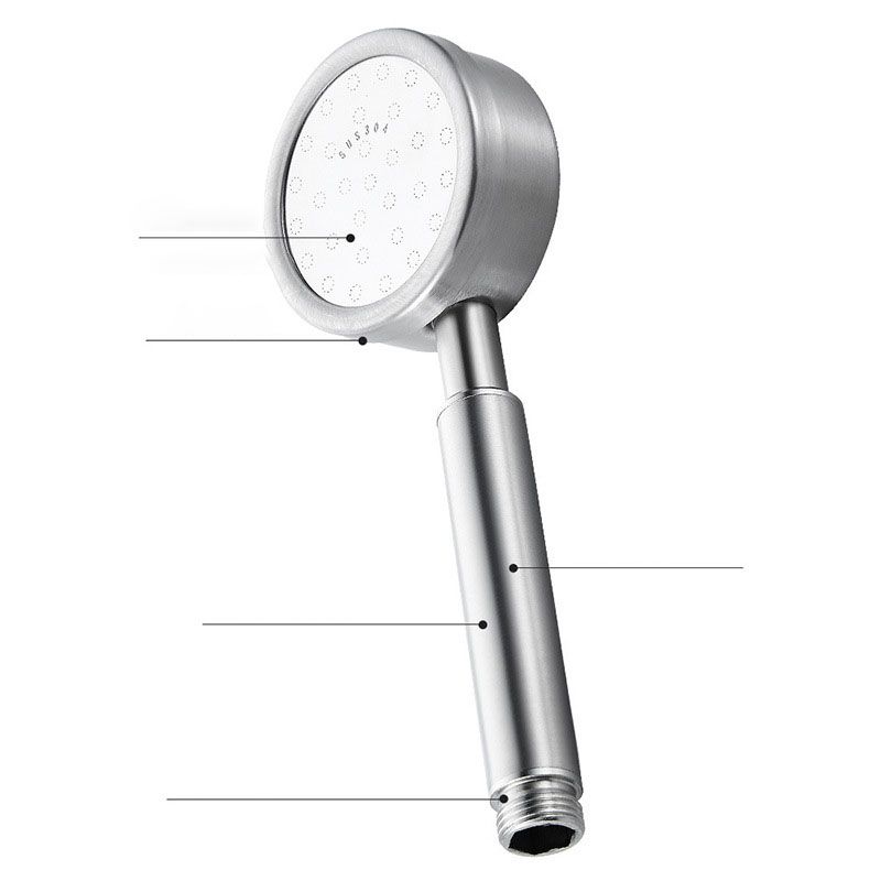Metal Handheld Showerhead Modern Solid Color Round Showerheads