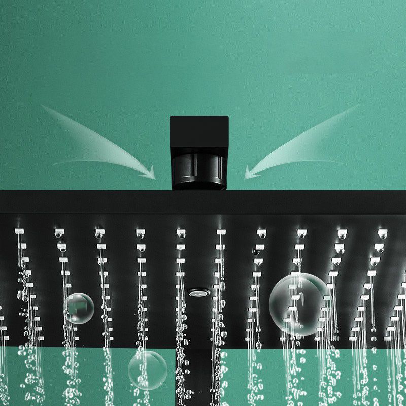 Modern adjustable water flow shower faucet shower hose shower system on the wall