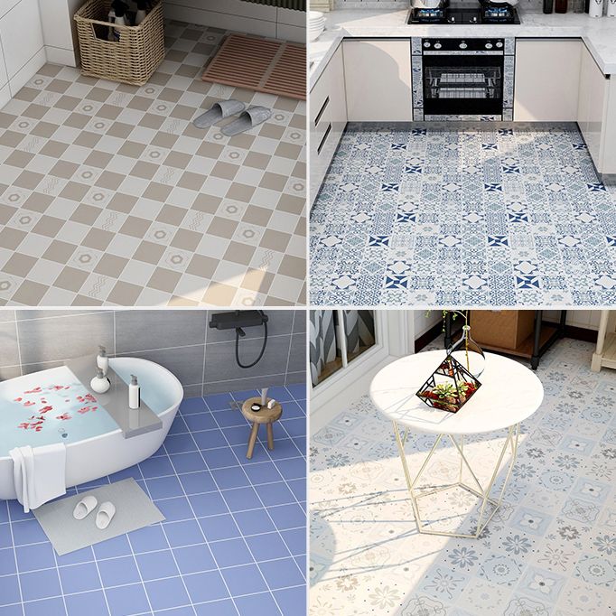 Modern Vinyl Flooring Planks Porcelain Tile Look Self-Adhesive Vinyl Floors
