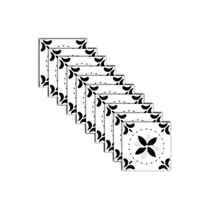 Modern Peel & Stick Mosaic Tiles PVC Single Panel Square Peel and Stick Wall Tile