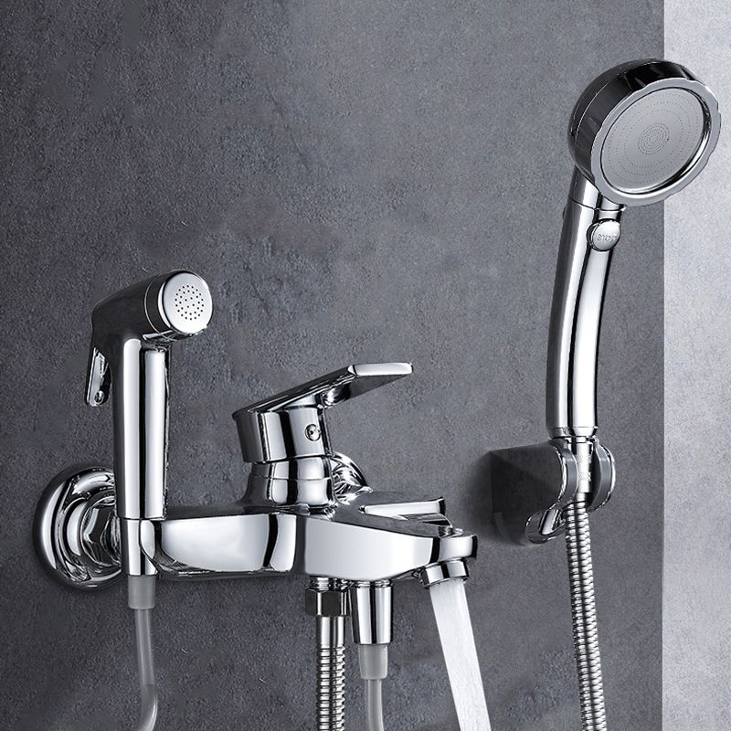 Popular Bathtub Filler Wall-Mounted Lever Handle Fixed Bathtub Faucet Trim