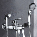 Popular Bathtub Filler Wall-Mounted Lever Handle Fixed Bathtub Faucet Trim