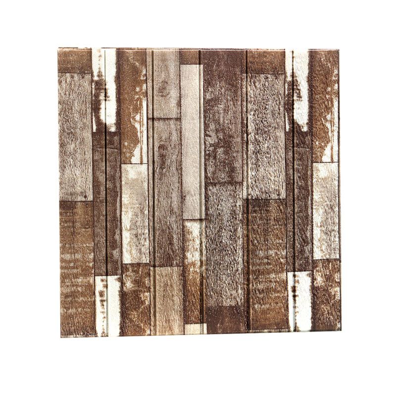 Modern Wall Paneling Peel and Stick Wood Look Design Rectangular Wall Paneling