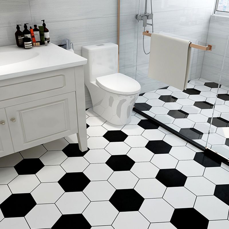 Modern vinyl floor planks for peeling and sticking Geometrically printed PVC flooring