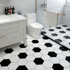 Modern vinyl floor planks for peeling and sticking Geometrically printed PVC flooring