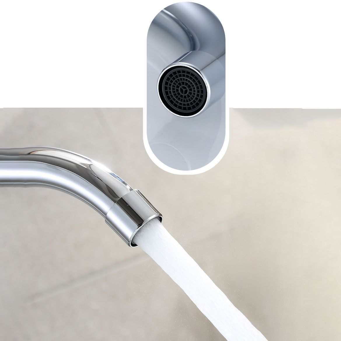Three-Hole Centerset Bathroom Sink Faucet Contemporary Brass Faucet