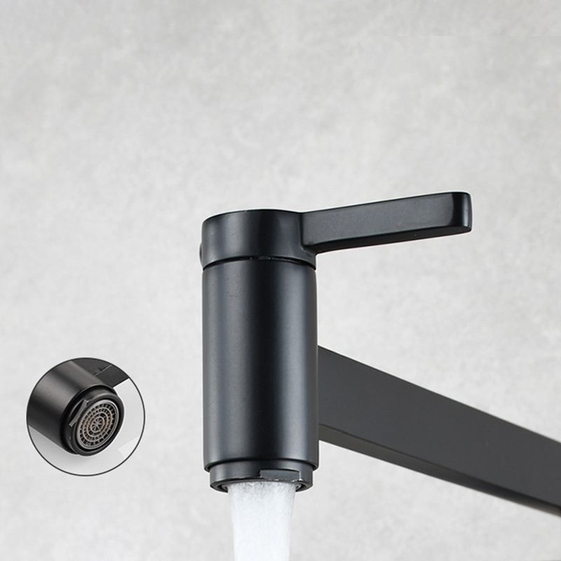 1-handle brushed nickel widespread faucet 1 hole wall-mounted bathroom faucet with brass