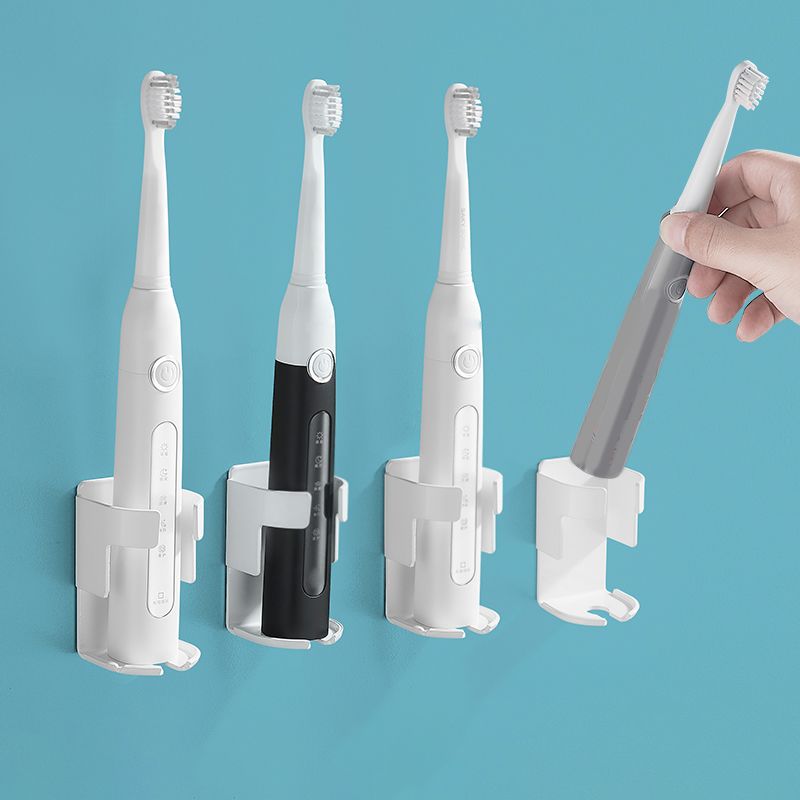 Modern Black/White 4-piece Bathroom Accessory Set, Toothbrush Holder