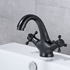 Bathroom Accessories Faucet Double Cross Handle Low Arc Industrial Sink Faucet