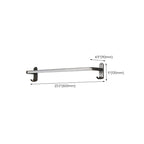 Modern gray aluminum bathroom accessory set