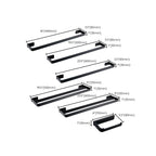 Black Bathroom Accessories Hardware Set with Towel Bar and Bathroom Shelf