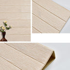 Plastic wall cladding panels for peeling and attaching with waterproof wainscoting