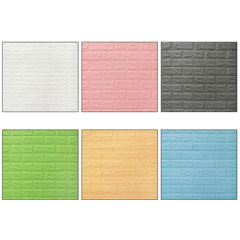 3D-embossed wall panels Color Waterproof Foam Interior wall tile