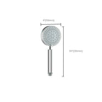 Stainless Steel Round Hand Shower Adjustable Spray Pattern Shower Head