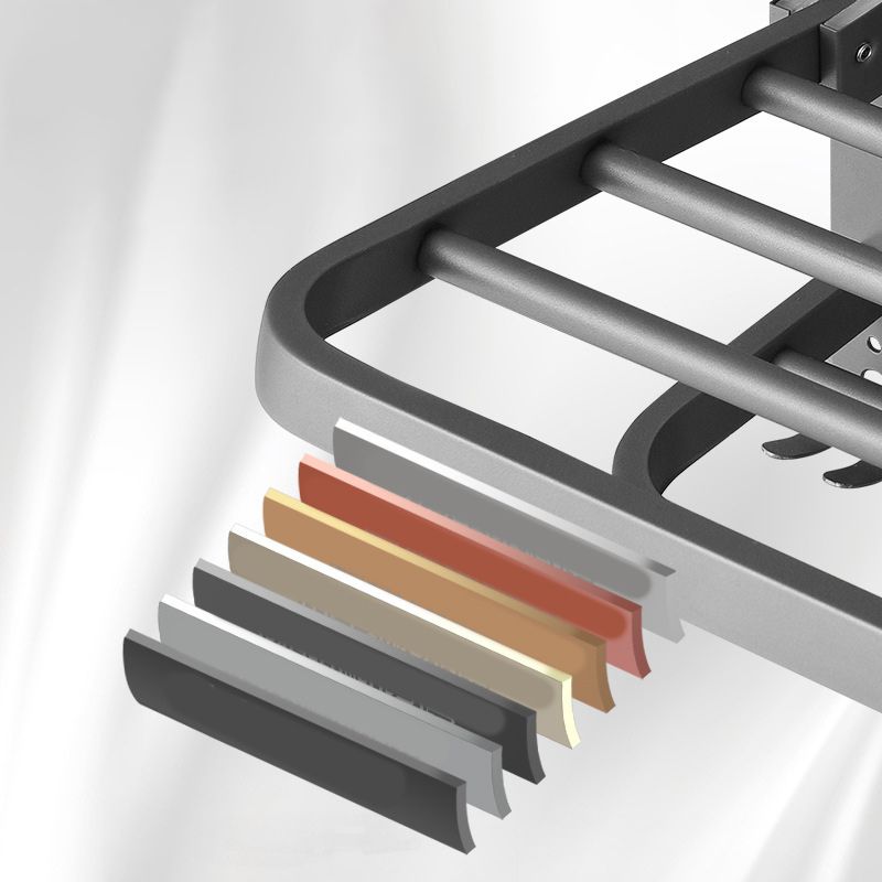 Modern Bathroom Hardware Set in Stainless Steel Matte Gray Bathrobe Hook/Towel Bar