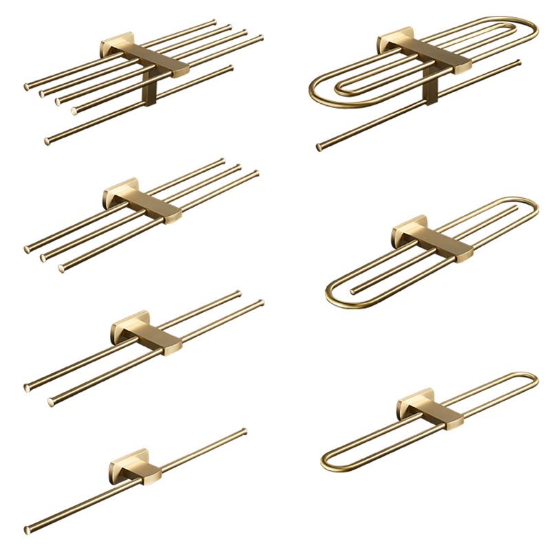 Traditional Golden Bath Accessories Set Brass Bathroom Accessories Kit