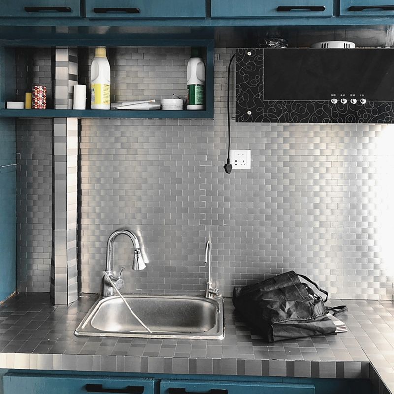 Square Peel & Stick Mosaic Tile Waterproof Mosaic Tiles Wallpaper