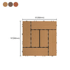 30 cm x 30 cm Square PVC Terrace Tiles Snap Installation Outdoor Floor Tiles
