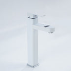 Contemporary sink faucet Digital display Monochrome Low arch basin Bathroom sink