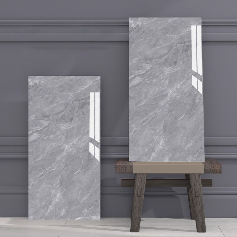 Modern Peel-and-Stick Back Wall PVC Rectangular Wall Tile for Kitchen and Bathroom