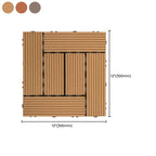 Square Click Patio Floor Tiles Stripe Pattern Tile Set Floorboard