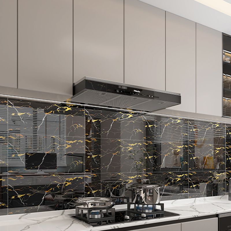 Modern Peel and Stick Tile PVC Rectangular 10 Pack Peel & Stick Field Tile for the Kitchen
