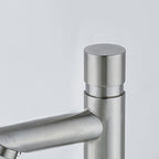 Modern Low Arc Basin Faucet with Single Lever Bathroom Sink Faucet